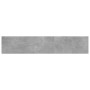 Estante para estantería 4 uds madera gris hormigón 100x20x1,5cm
