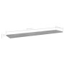 Estante para estantería 4 uds madera gris hormigón 100x20x1,5cm