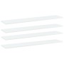 Estantes para estantería 4uds contrachapada blanco 100x20x1,5cm