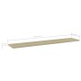 Estante estantería 4uds contrachapada roble Sonoma 100x20x1,5cm