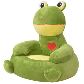 Silla de peluche para niños rana verde by , Chairs and high chairs for children - Ref: Foro24-80162, Price: 74,48 €, Discount: %
