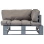 Sofá de jardín de palets con cojines grises madera de pino von , Outdoor-Sofas - Ref: Foro24-275294, Preis: 149,23 €, Rabatt: %