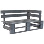 Sofá de jardín de palets con cojines grises madera de pino von , Outdoor-Sofas - Ref: Foro24-275294, Preis: 149,23 €, Rabatt: %