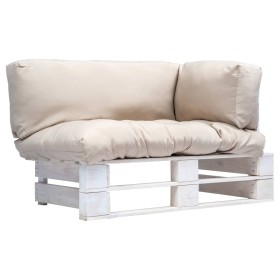 Sofá de jardín de palets cojines color arena madera de pino von , Outdoor-Sofas - Ref: Foro24-277380, Preis: 145,89 €, Rabatt: %