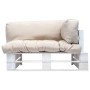 Sofá de jardín de palets cojines color arena madera de pino von , Outdoor-Sofas - Ref: Foro24-277380, Preis: 145,89 €, Rabatt: %
