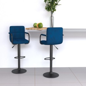 Taburetes de cocina 2 unidades terciopelo azul by , Kitchen stools - Ref: Foro24-334663, Price: 117,07 €, Discount: %