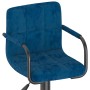 Taburetes de cocina 2 unidades terciopelo azul by , Kitchen stools - Ref: Foro24-334663, Price: 117,07 €, Discount: %