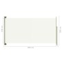 Toldo lateral retráctil de jardín crema160x300 cm de vidaXL, Sombrillas - Ref: Foro24-317839, Precio: 64,26 €, Descuento: %