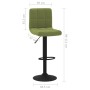 Taburete de cocina de terciopelo verde claro | Foro24.es | Tu tienda online para hogar, jardín y más Foro24.es