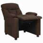 Sillón reclinable de tela marrón oscuro by , Armchairs - Ref: Foro24-339087, Price: 183,22 €, Discount: %