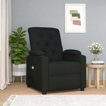 Sillón de masaje de tela negro by , Electric massage chairs - Ref: Foro24-339114, Price: 225,44 €, Discount: %