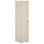 Armario de plástico diseño madera Vanila Ice 40x43x164 cm