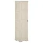 Armario de plástico diseño madera Vanila Ice 40x43x164 cm de vidaXL, Taquillas y armarios de almacenamiento - Ref: Foro24-340...