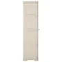 Armario de plástico diseño madera Vanila Ice 40x43x164 cm de vidaXL, Taquillas y armarios de almacenamiento - Ref: Foro24-340...