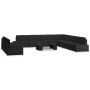 Juego de muebles de jardín 10 piezas ratán sintético negro by , Garden sets - Ref: Foro24-3054586, Price: 1,00 €, Discount: %