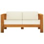Muebles de jardín 8 pzas cojines blanco crema madera de acacia by , Garden sets - Ref: Foro24-3057939, Price: 1,00 €, Discoun...