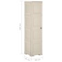 Vanila Ice Kunststoff-Kleiderschrank im Holzdesign, 40 x 43 x 164 cm von vidaXL, Schließfächer und Lagerschränke - Ref: Foro2...