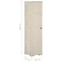 Vanila Ice wooden design plastic wardrobe 40x43x164 cm by vidaXL, Lockers and storage cabinets - Ref: Foro24-340599, Price: 1...