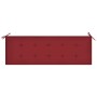 Banco de jardín apilable con cojín madera maciza de teca 159 cm von , Gartenbänke - Ref: Foro24-3063315, Preis: 250,18 €, Rab...