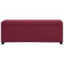 Banco con espacio de almacenaje 116 cm poliéster rojo vino by , Benches for halls and storage - Ref: Foro24-281325, Price: 16...