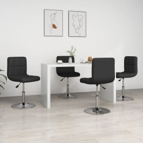 Sillas de comedor 4 unidades cuero sintético negro de , Sillas de comedor - Ref: Foro24-334190, Precio: 191,63 €, Descuento: %