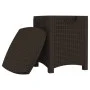Brown PP rattan garden storage box 39x39x46 cm by vidaXL, Outdoor storage boxes - Ref: Foro24-318234, Price: 68,50 €, Discoun...