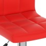 Taburete de cocina cuero sintético rojo by , Kitchen stools - Ref: Foro24-334221, Price: 79,65 €, Discount: %