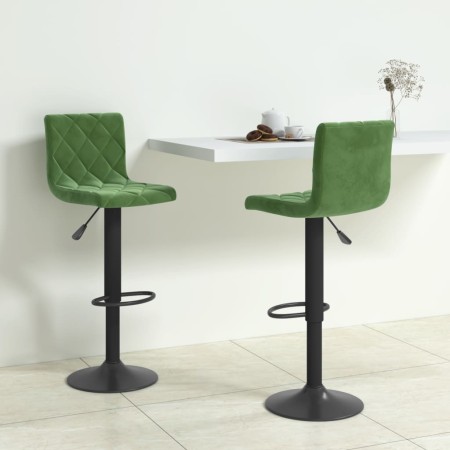 Taburetes de cocina 2 unidades terciopelo verde oscuro | Foro24.es | Tu tienda online para hogar, jardín y más Foro24.es