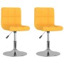Sillas de comedor giratorias 2 unidades tela amarillo von , Essstühle - Ref: Foro24-334216, Preis: 103,25 €, Rabatt: %