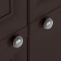 Kunststoff-Kleiderschrank, braunes Holzdesign, 79 x 43 x 125 cm von vidaXL, Schließfächer und Lagerschränke - Ref: Foro24-340...