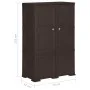 Kunststoff-Kleiderschrank, braunes Holzdesign, 79 x 43 x 125 cm von vidaXL, Schließfächer und Lagerschränke - Ref: Foro24-340...