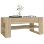 Mesa de centro madera contrachapada roble Sonoma 102x55x45 cm de vidaXL, Mesas de centro - Ref: Foro24-810902, Precio: 68,58 ...