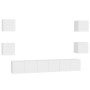 Set de muebles de salón TV 7 piezas madera de ingeniería blanco von , TV-Möbel - Ref: Foro24-3078661, Preis: 171,35 €, Rabatt: %