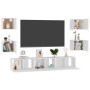 Set de muebles de salón TV 7 piezas madera de ingeniería blanco von , TV-Möbel - Ref: Foro24-3078661, Preis: 171,35 €, Rabatt: %