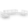 Juego de muebles de jardín 7 piezas madera maciza pino blanco von , Gartensets - Ref: Foro24-3082563, Preis: 334,48 €, Rabatt: %