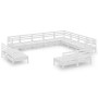 Juego de muebles de jardín 12 piezas madera maciza pino blanco by , Garden sets - Ref: Foro24-3083165, Price: 605,62 €, Disco...