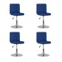 Sillas de comedor giratorias 4 unidades tela azul | Foro24.es | Tu tienda online para hogar, jardín y más Foro24.es