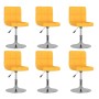Sillas de comedor giratorias 6 unidades tela amarillo by , dining chairs - Ref: Foro24-3087465, Price: 291,57 €, Discount: %