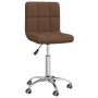 Silla de comedor giratoria tela marrón de , Sillas de comedor - Ref: Foro24-3087534, Precio: 82,66 €, Descuento: %