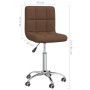 Silla de comedor giratoria tela marrón de , Sillas de comedor - Ref: Foro24-3087534, Precio: 82,66 €, Descuento: %