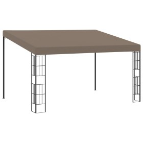 Cenador con montaje en la pared gris taupe 4x3 m by , Tents and gazebos - Ref: Foro24-312261, Price: 303,54 €, Discount: %