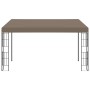 Cenador con montaje en la pared gris taupe 4x3 m by , Tents and gazebos - Ref: Foro24-312261, Price: 303,54 €, Discount: %