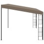 Cenador con montaje en la pared gris taupe 4x3 m by , Tents and gazebos - Ref: Foro24-312261, Price: 303,54 €, Discount: %