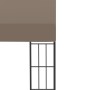 Cenador con montaje en la pared gris taupe 4x3 m by , Tents and gazebos - Ref: Foro24-312261, Price: 303,54 €, Discount: %