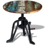 Mesita auxiliar madera reciclada y hierro fundido 60x(42-63) cm von , Seitentische - Ref: Foro24-243296, Preis: 138,28 €, Rab...