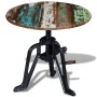 Mesita auxiliar madera reciclada y hierro fundido 60x(42-63) cm von , Seitentische - Ref: Foro24-243296, Preis: 138,28 €, Rab...