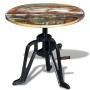 Mesita auxiliar madera reciclada y hierro fundido 60x(42-63) cm von , Seitentische - Ref: Foro24-243296, Preis: 138,28 €, Rab...