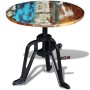Mesita auxiliar madera reciclada y hierro fundido 60x(42-63) cm von , Seitentische - Ref: Foro24-243296, Preis: 138,28 €, Rab...