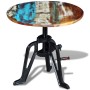 Mesita auxiliar madera reciclada y hierro fundido 60x(42-63) cm von , Seitentische - Ref: Foro24-243296, Preis: 138,28 €, Rab...