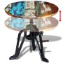 Mesita auxiliar madera reciclada y hierro fundido 60x(42-63) cm von , Seitentische - Ref: Foro24-243296, Preis: 138,28 €, Rab...